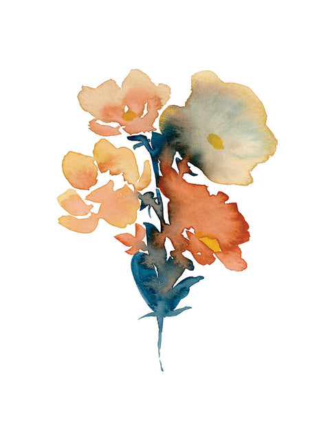 Water Colour Flower 1-5_ - Vision Arts Murals