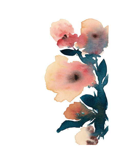 Water Colour Flower 1-4_ - Vision Arts Murals