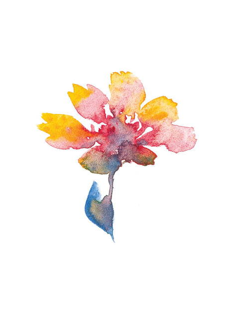 Water Colour Flower - 1 11 - Vision Arts Murals 